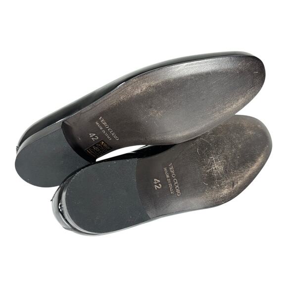 MENS LUCA DI NAPOLI MADE IN ITALY PATENT LEATHER LOAFERS SIZE EU 42 US 9 - Picture 6 of 7